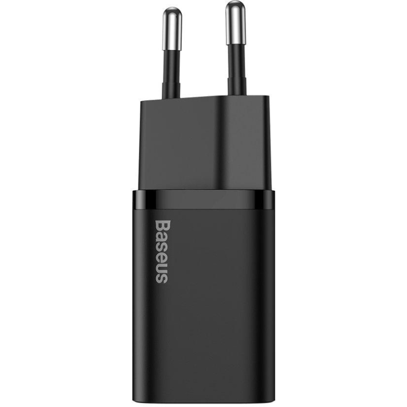 ŁADOWARKA SIECIOWA Baseus Super Si Quick Charger 1C CSUP-J01 30W 1x USB-C PD 3.0 QC 3.0 CZARNA