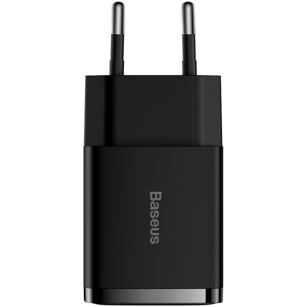 ŁADOWARKA SIECIOWA Baseus Compact Charger CCXJ010201 10.5W 2x USB-A CZARNA