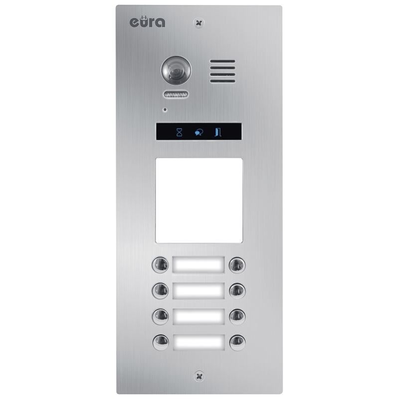 KASETA ZEWNĘTRZNA MODUŁOWA "EURA" VDA-96A5 "2EASY+" 1 ramka, 8 przycisków