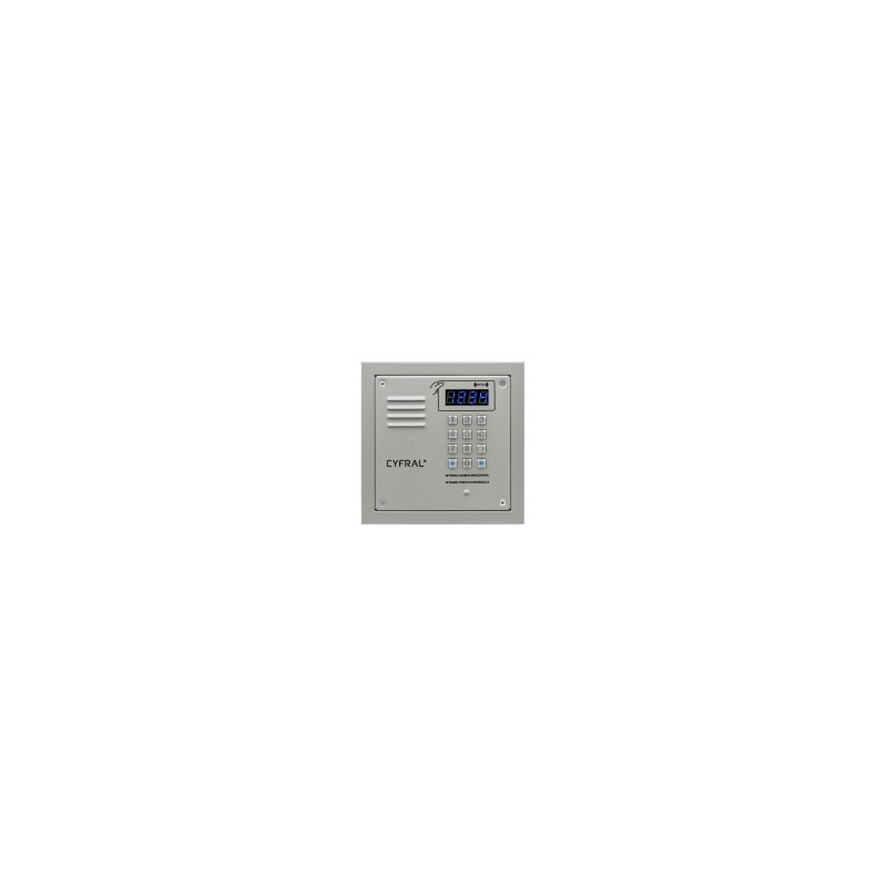 PANEL CYFROWY "CYFRAL" PC-2000RE srebrny z czytnikiem RFiD i wbudowną elektroniką