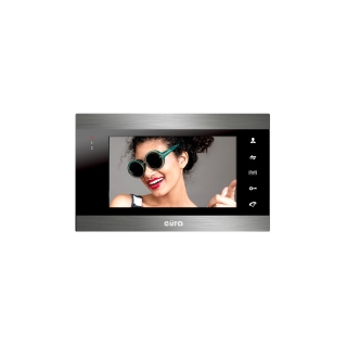 MONITOR "EURA" VDA-01C5 - czarny, LCD 7", AHD, pamięć obrazów