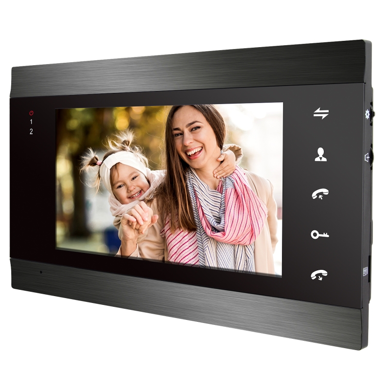 MONITOR "EURA" VDA-01C5 - czarny, LCD 7", AHD, pamięć obrazów