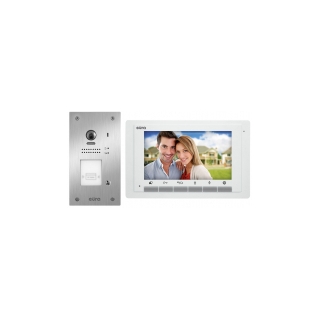WIDEODOMOFON "EURA" VDP-61A5/P WHITE "2EASY" - jednorodzinny, LCD 7", biały, RFID, podtynkowy