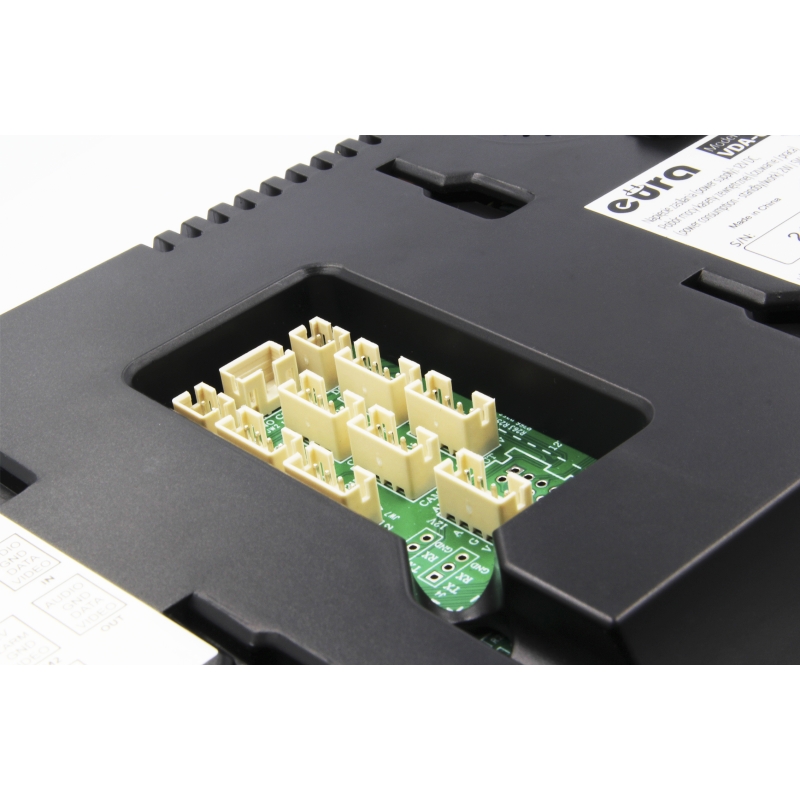 MONITOR "EURA" VDA-09C5 - czarny, dotykowy, LCD 7", FHD, pamięć obrazów, SD 128GB,  rozbudowa do 6 monitorów, 2 stacji bramowych