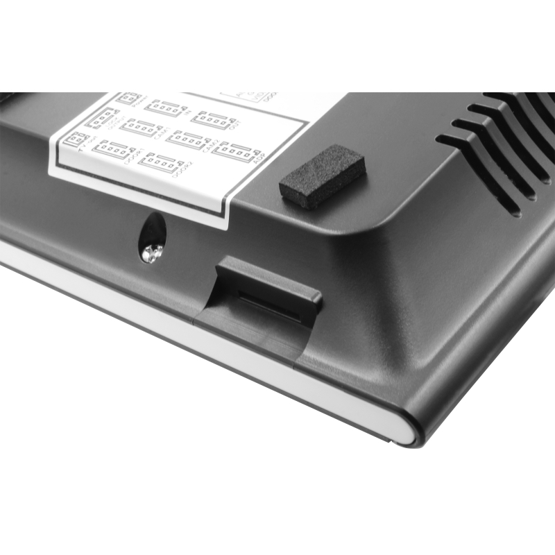 MONITOR "EURA" VDA-09C5 - czarny, dotykowy, LCD 7", FHD, pamięć obrazów, SD 128GB,  rozbudowa do 6 monitorów, 2 stacji bramowych