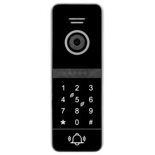 KASETA ZEWNĘTRZNA WIDEODOMOFONU "EURA" VDA-50C5 - jednorodzinna, czarna, kamera 1080p., czytnik RFID, szyfrator 2