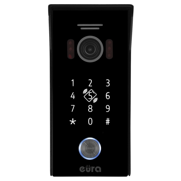 KASETA ZEWNĘTRZNA WIDEODOMOFONU "EURA" VDA-51C5/N - czarna, kamera 1080p., czytnik RFID, szyfrator, natynk