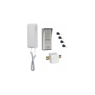 DOMOFON "CYFRAL" 'COSMO' zestaw 1-lokatorski srebrny