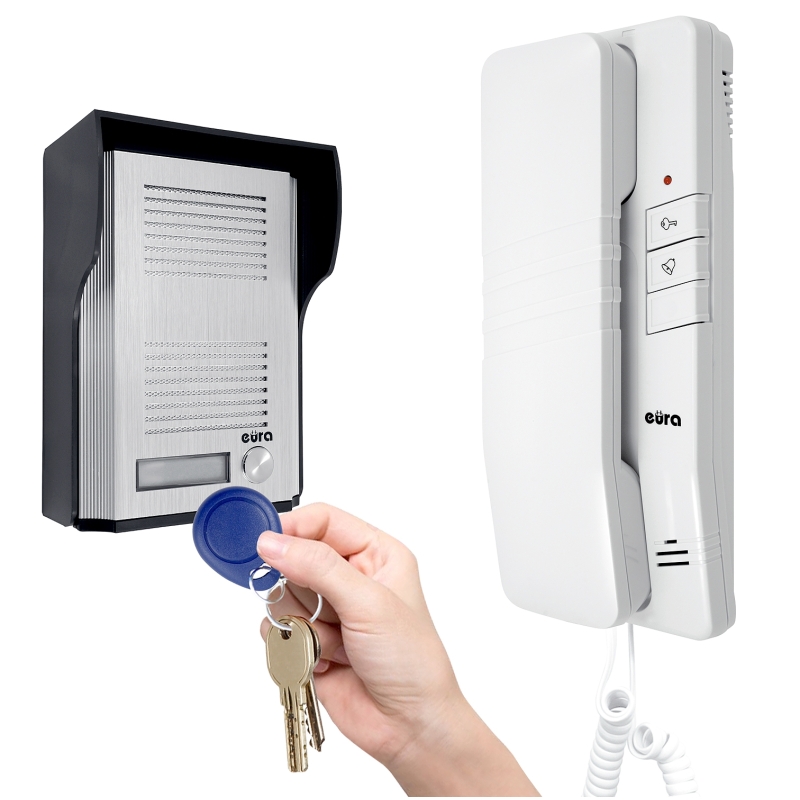 DOMOFON "EURA" ADP-41A3 "REMOTO" z funkcją breloka zbliżeniowego
