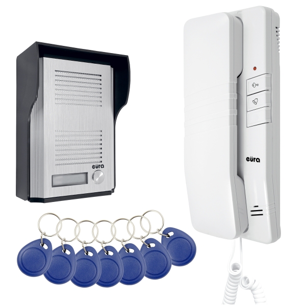 DOMOFON "EURA" ADP-41A3 "REMOTO" z funkcją breloka zbliżeniowego