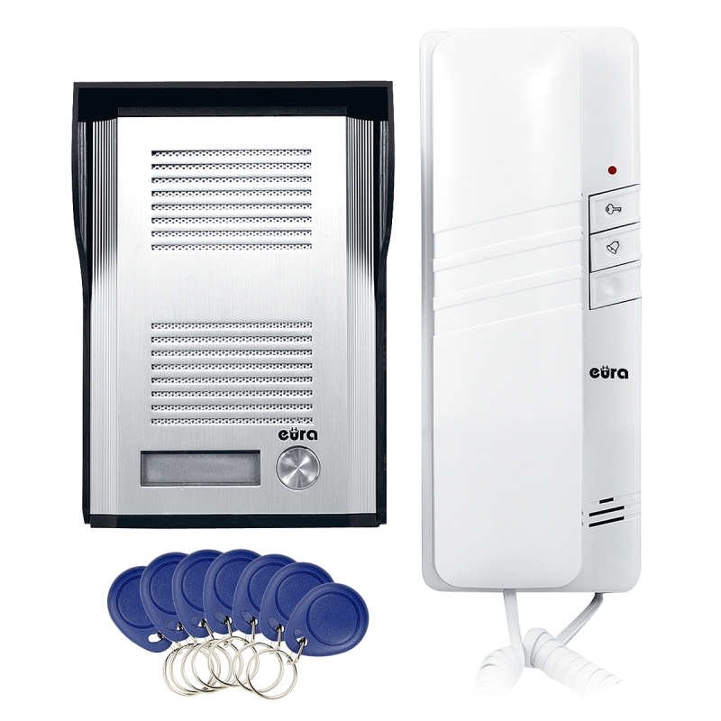 DOMOFON "EURA" ADP-41A3 "REMOTO" z funkcją breloka zbliżeniowego