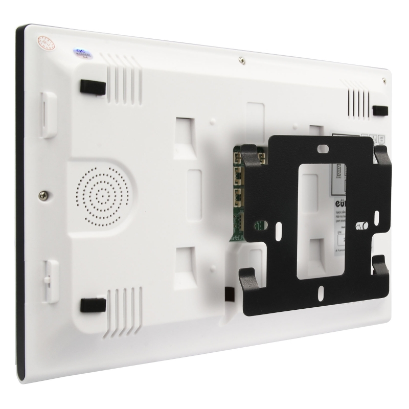 MONITOR "EURA" VDA-11C5 - biały, dotykowy, LCD 10", FHD, pamięć obrazów, SD 128GB,  rozbudowa do 6 monitorów, 2 stacji bramowych