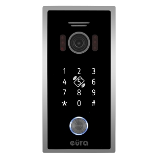KASETA ZEWNĘTRZNA WIDEODOMOFONU "EURA" VDA-51C5/P - czarna, kamera 1080p., czytnik RFID, szyfrator, podtynk 2