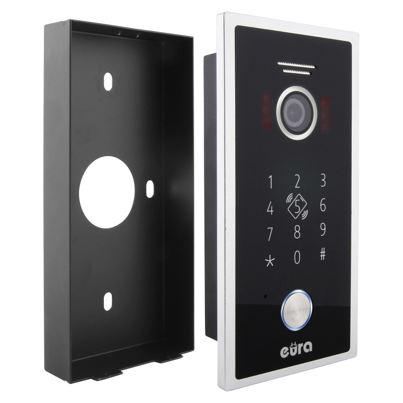 KASETA ZEWNĘTRZNA WIDEODOMOFONU "EURA" VDA-51C5/P - czarna, kamera 1080p., czytnik RFID, szyfrator, podtynk