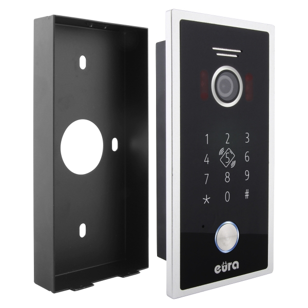 KASETA ZEWNĘTRZNA WIDEODOMOFONU "EURA" VDA-51C5/P - czarna, kamera 1080p., czytnik RFID, szyfrator, podtynk