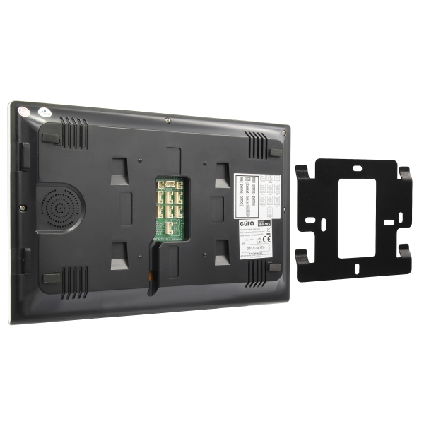 MONITOR "EURA" VDA-11C5 - czarny, dotykowy, LCD 10", FHD, pamięć obrazów, SD 128GB,  rozbudowa do 6 monitorów, 2 stacji bramowyc