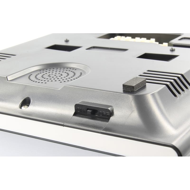 MONITOR "EURA" VDA-11C5 - czarny, dotykowy, LCD 10", FHD, pamięć obrazów, SD 128GB,  rozbudowa do 6 monitorów, 2 stacji bramowyc