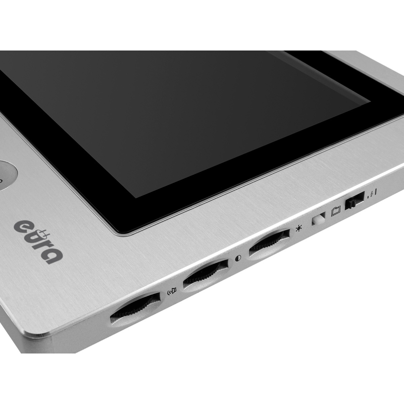 MONITOR "EURA" VDA-20A3 "EURA CONNECT" - srebrny, ekran 7", otwieranie 2 wejść