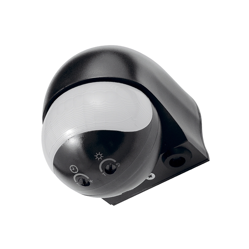 CZUJNIK RUCHU PIR "EL HOME" MD-09B7 ZEWNĘTRZNY 180 ~230V CZARNY