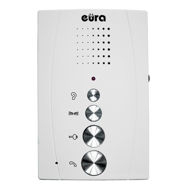 DOMOFON "EURA" ADP-51A3 "DIFESA" - 1-rodzinny, 2 unifony, interkom, biały