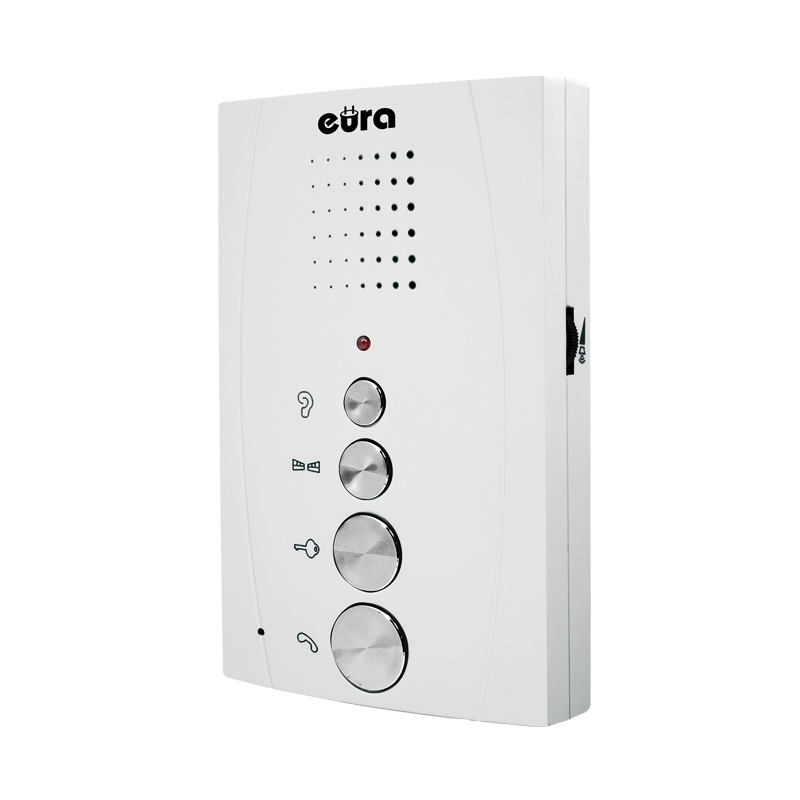 DOMOFON "EURA" ADP-51A3 "DIFESA" - 1-rodzinny, 2 unifony, interkom, biały