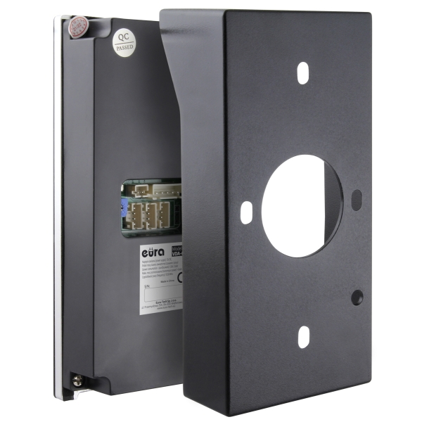 KASETA ZEWNĘTRZNA WIDEODOMOFONU "EURA" VDA-63C5 - trójrodzinna, czarna, kamera 1080p., czytnik RFID, natynk