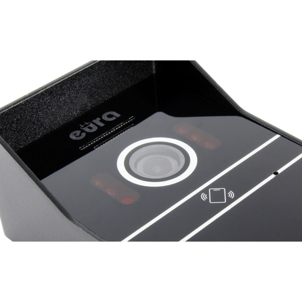 KASETA ZEWNĘTRZNA WIDEODOMOFONU "EURA" VDA-63C5 - trójrodzinna, czarna, kamera 1080p., czytnik RFID, natynk