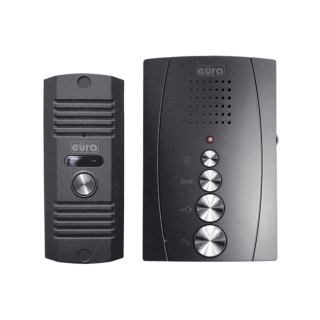 DOMOFON "EURA" ADP-12A3 "INVITO" GRAFIT głośnomówiący, bezsłuchawkowy 2