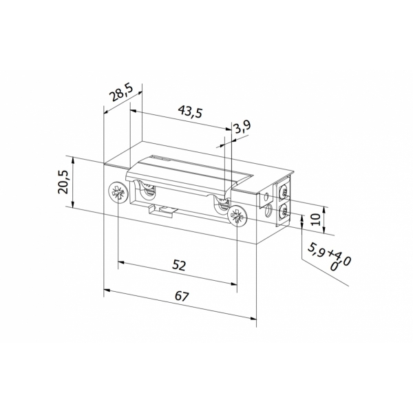 RYGIEL ELEKTROMAGNETYCZNY (ELEKTROZACZEP) RE-28G2 symetryczny z pamięcią i wyłącznikiem 12V AC/DC