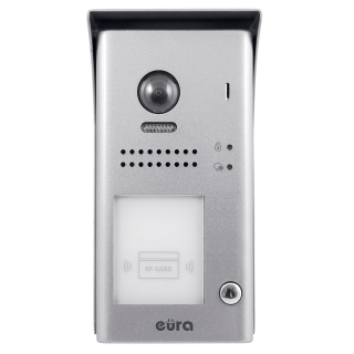 KASETA ZEWNĘTRZNA WIDEODOMOFONU "EURA" VDA-80A5 "2EASY"  - jednorodzinna, natynkowa, czytnik kluczy zbliżeniowych 2