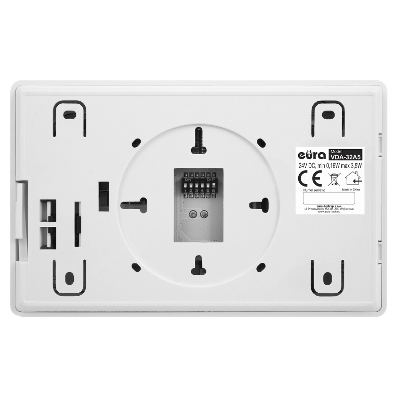 MONITOR "EURA" VDA-32A5 "2EASY" - biały, ekran 4,3"