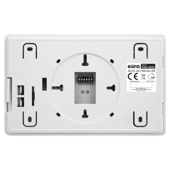 MONITOR "EURA" VDA-32A5 "2EASY" - biały, ekran 4,3"