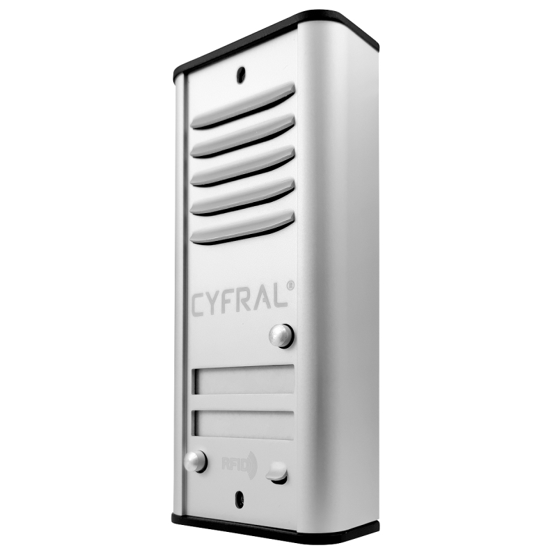 PANEL ANALOGOWY "CYFRAL" 2-lokatorski COSMO srebrny