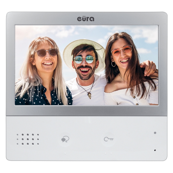 WIDEODOMOFON "EURA" VDP-59A5 "2EASY" kolor 7" dotykowy ekran, biały