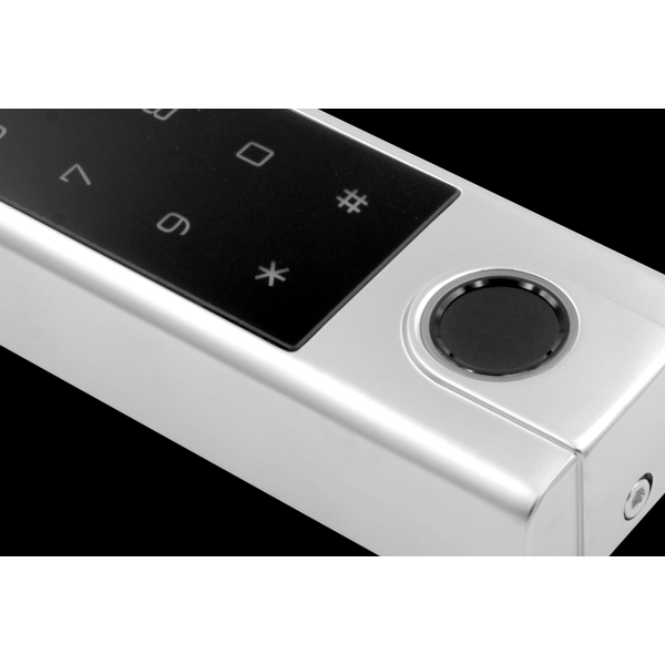 ZAMEK SZYFROWY "EURA" AC-91H4 - natynkowy, szyfrator, czytnik Mifare 13,56 MHz, czytnik biometryczny,  IP66, App TTLock/ TTHotel