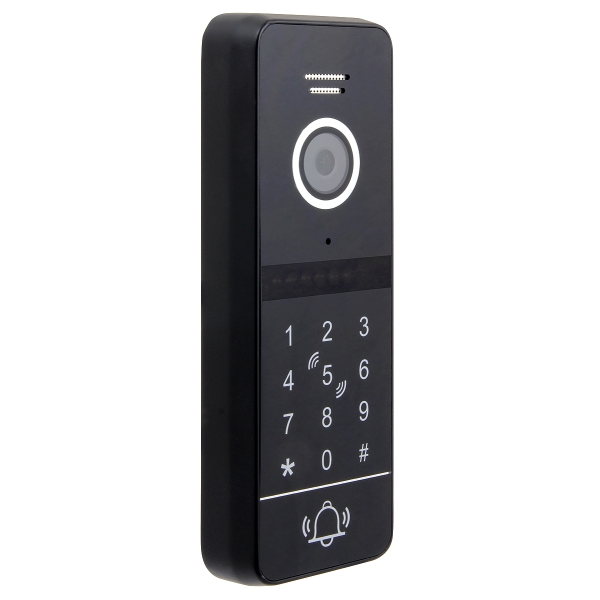 WIDEODOMOFON "EURA" VDP-97C5 - czarny, dotykowy, LCD 7", AHD, WiFi,  pamięć obrazów, SD 128GB,  rozbudowa do 6 monitorów, 2 stac