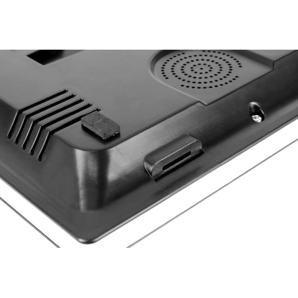 WIDEODOMOFON "EURA" VDP-98C5 - czarny, dotykowy, LCD 10", AHD, WiFi,  pamięć obrazów, SD 128GB,  rozbudowa do 6 monitorów, 2 sta