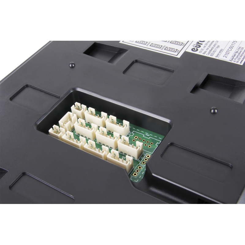 WIDEODOMOFON "EURA" VDP-98C5 - czarny, dotykowy, LCD 10", AHD, WiFi,  pamięć obrazów, SD 128GB,  rozbudowa do 6 monitorów, 2 sta