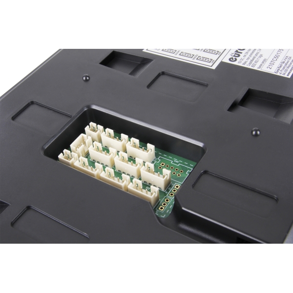 WIDEODOMOFON "EURA" VDP-98C5 - czarny, dotykowy, LCD 10", AHD, WiFi,  pamięć obrazów, SD 128GB,  rozbudowa do 6 monitorów, 2 sta