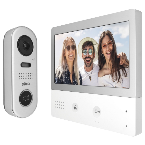 WIDEODOMOFON "EURA" VDP-59A5 "2EASY" kolor 7" dotykowy ekran, biały