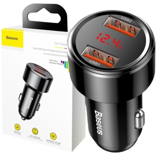 ŁADOWARKA SAMOCHODOWA Baseus Magic CCMLC20A-01 45W 6A 2x USB-A QC 3.0