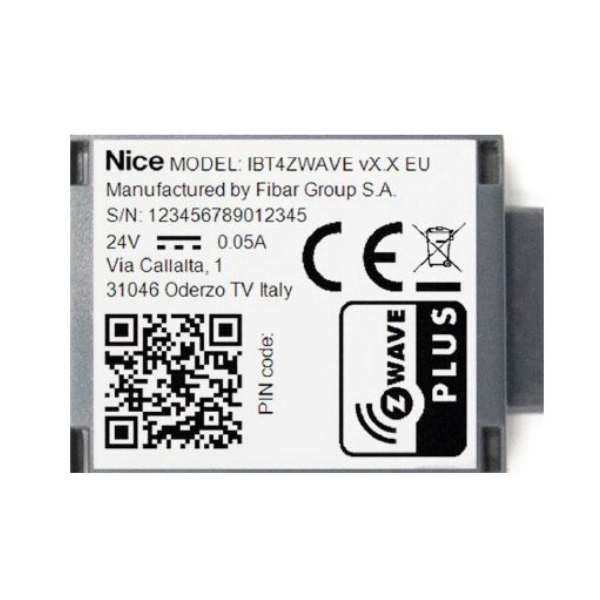 Interfejs NICE IBT4ZWAVE