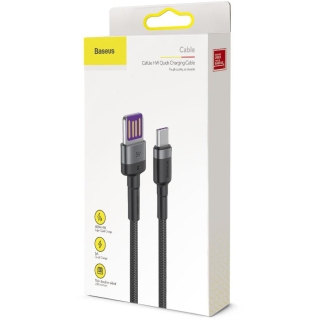 KABEL USB-A -  USB-C Baseus Cafule CATKLF-PG1 100cm SuperCharge 40W 5A QC 3.0 W OPLOCIE 2