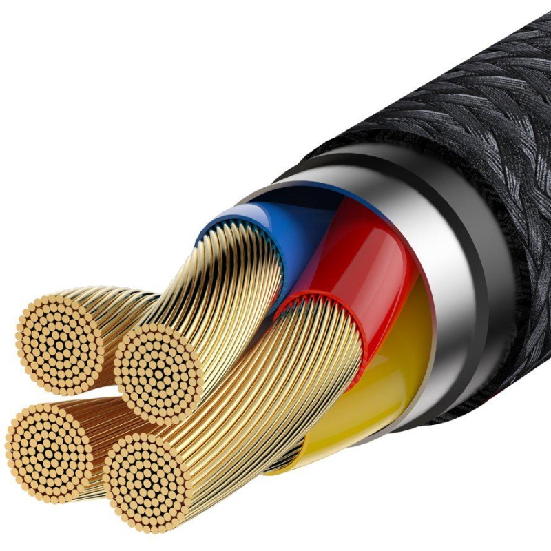 KABEL USB-A -  USB-C Baseus Cafule CATKLF-PG1 100cm SuperCharge 40W 5A QC 3.0 W OPLOCIE