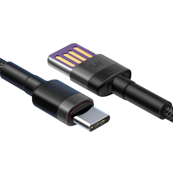 KABEL USB-A -  USB-C Baseus Cafule CATKLF-PG1 100cm SuperCharge 40W 5A QC 3.0 W OPLOCIE