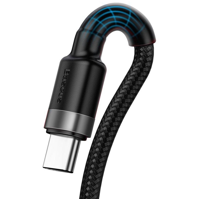 KABEL USB-A -  USB-C Baseus Cafule CATKLF-PG1 100cm SuperCharge 40W 5A QC 3.0 W OPLOCIE