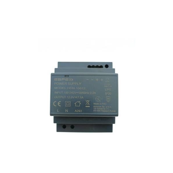 ZASILACZ IMPULSOWY NA SZYNĘ DIN ESPE HDN-10012 12V/85W/7.1A