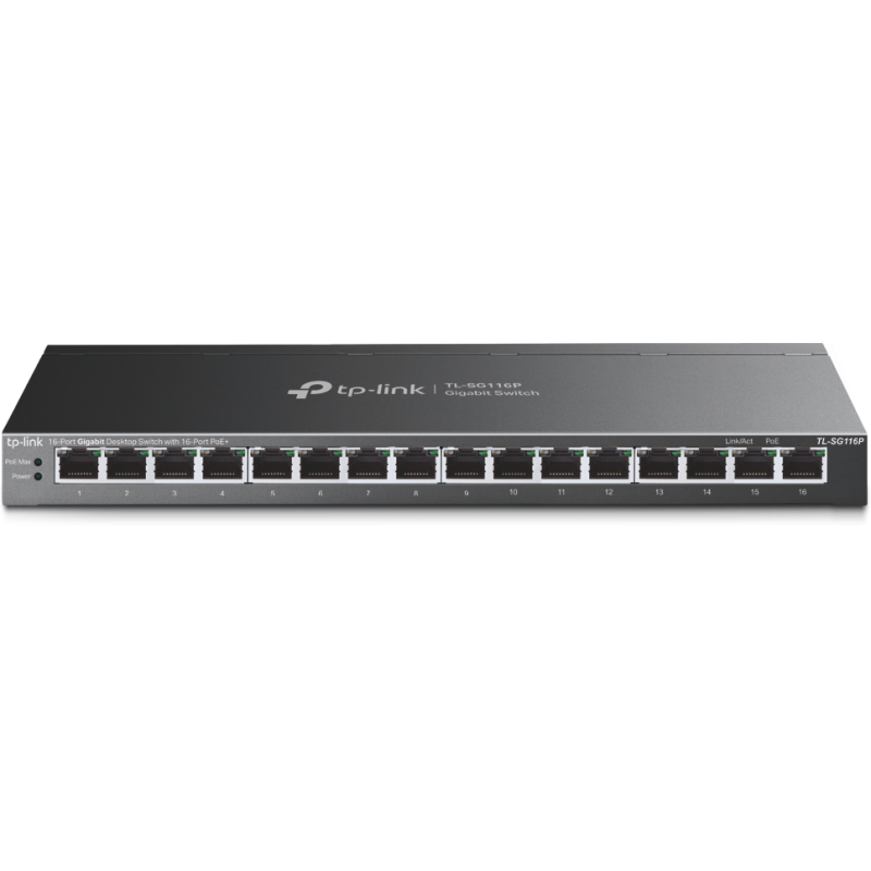 SWITCH TP-LINK TL-SG116P (POE+)