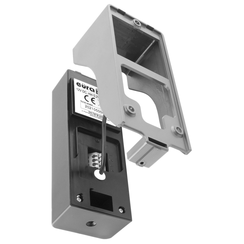 WIDEODOMOFON "EURA" VDP-45A3 "ALPHA" CZARNY DWA MONITORY kolor 7" obsługa 1 wejścia