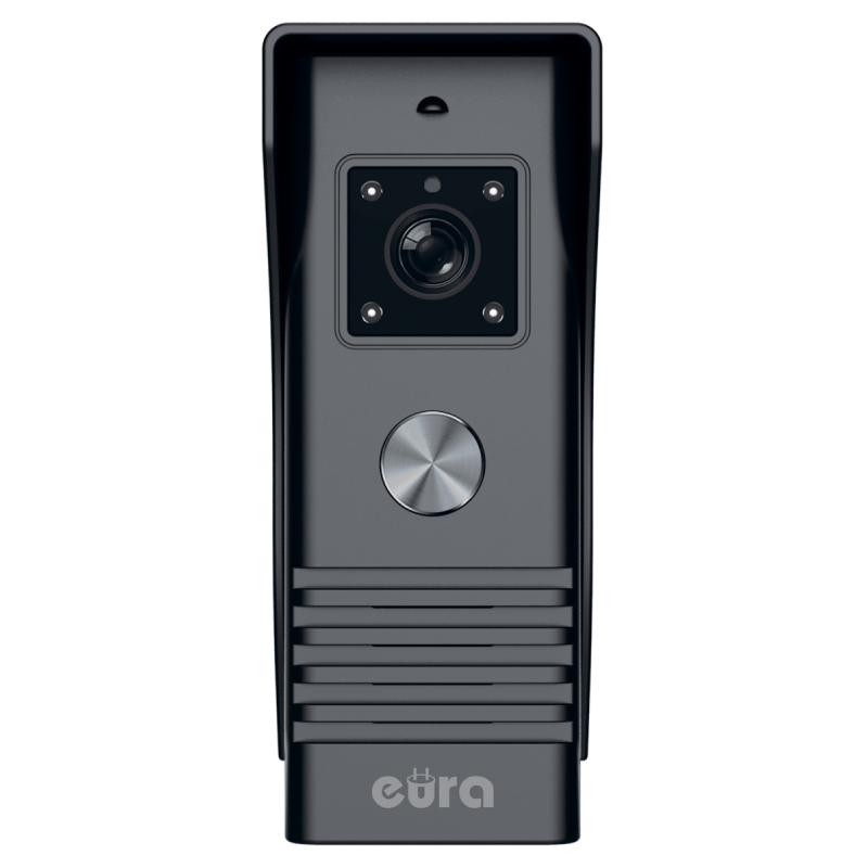 WIDEODOMOFON "EURA" VDP-45A3 "ALPHA" BIAŁY DWA MONITORY kolor 7" obsługa 1 wejścia
